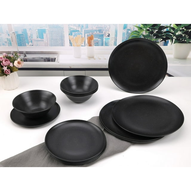 Eco-Friendly Dinnerware Set -Pack of 12 Eco-Friendly Dinnerware Set -Pack of 12